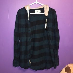 Men’s hooded flannel